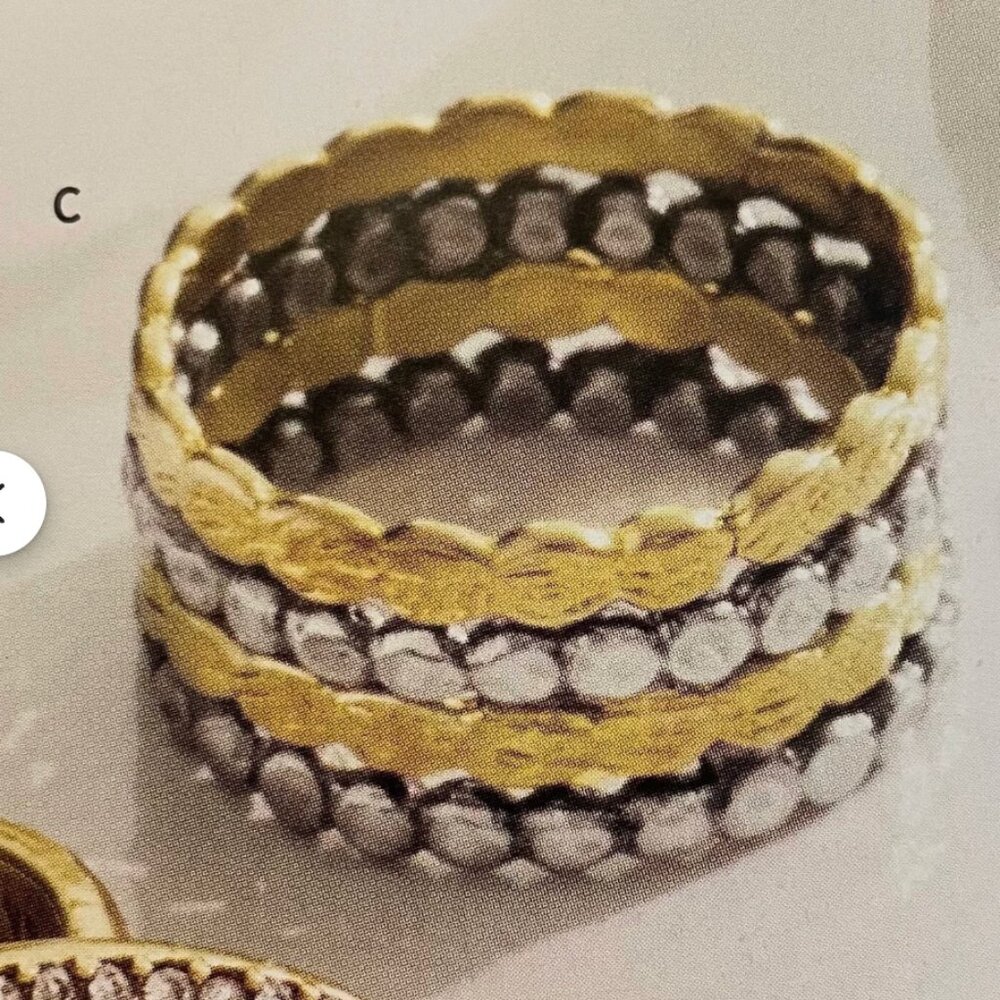 Silpada Mixed Metals Stacked Ring